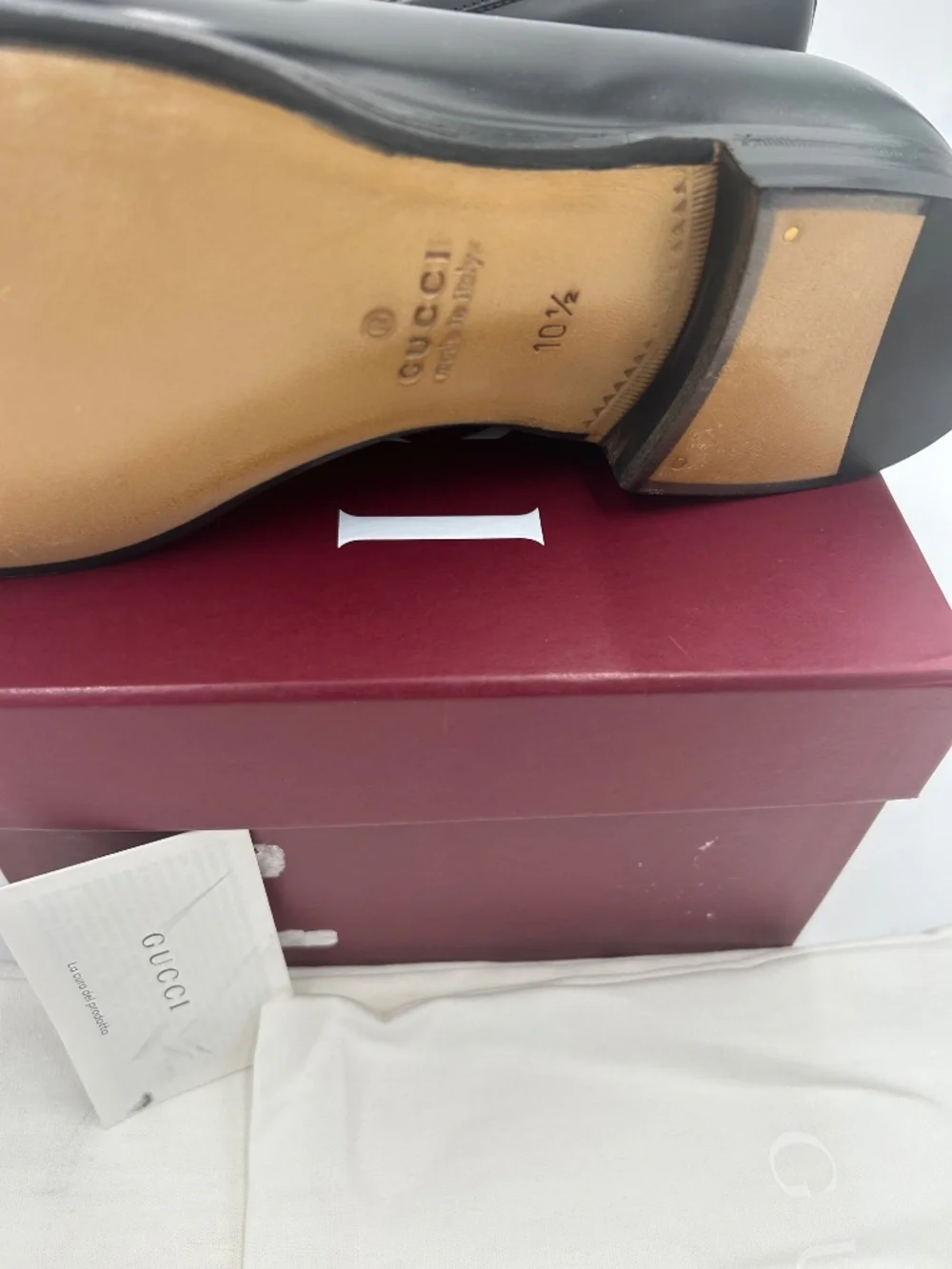 Men’s Gucci Horsebit Leather Loafers Size 10.5/fits 11.5 US. Made in Italy.